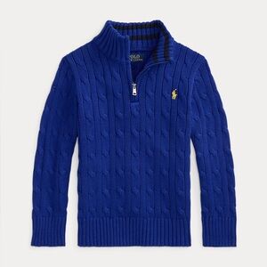 Polo Ralph Lauren boys quarter zip cable knit